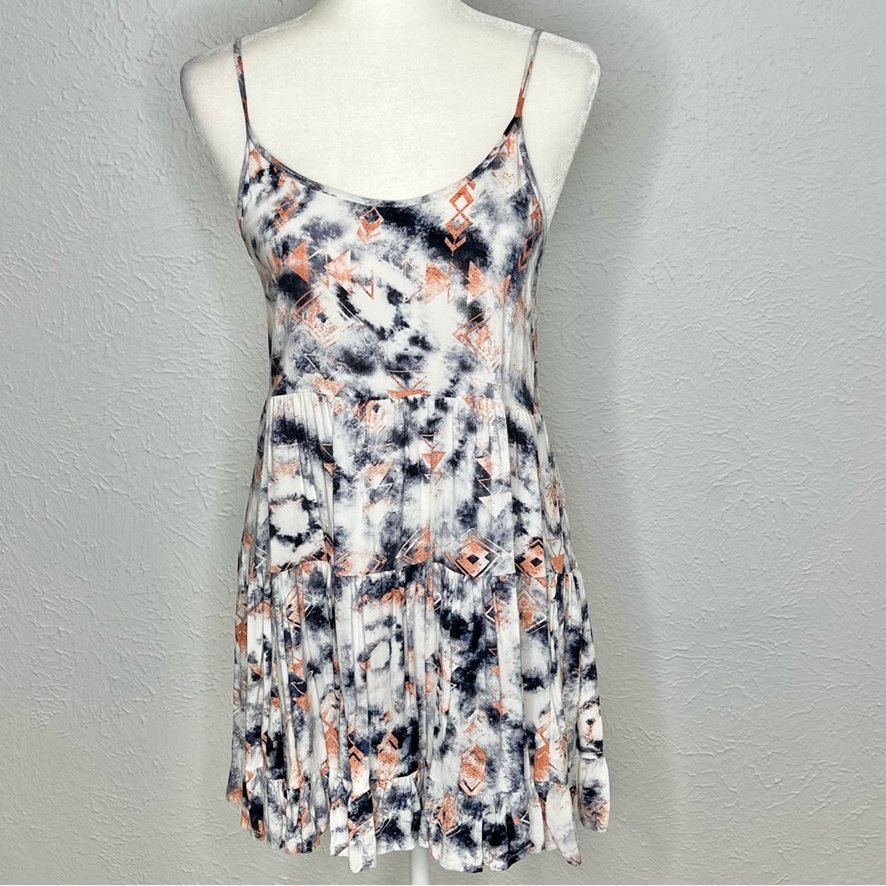 Tie Die Cami Flowy Beach Dress